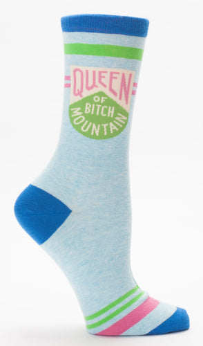 Queen Of Bitch Mountain Woman's Crew Socks