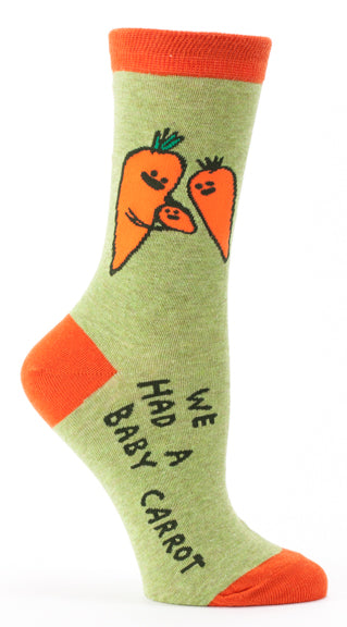 We Had A Baby Carrot Women's Crew Socks