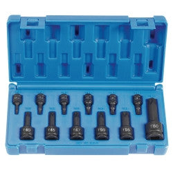 Assorted Drive 12 Piece Int. Star Impact Driver Set