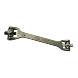 Multi-Wrench, for Differential, Transfer Case, Square and Hex Male Ends, Offset Rotating Heads