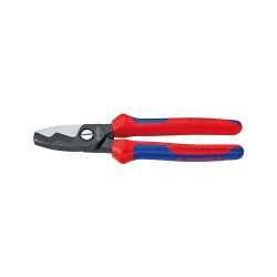 Cable Shears with Twin Cutting Edge and Multi-Component Grips
