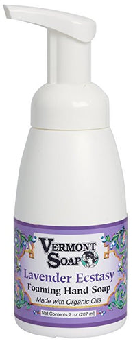 Vermont Soap Organics - Lavender Ecstasy Foaming Hand Soap 7oz Pump